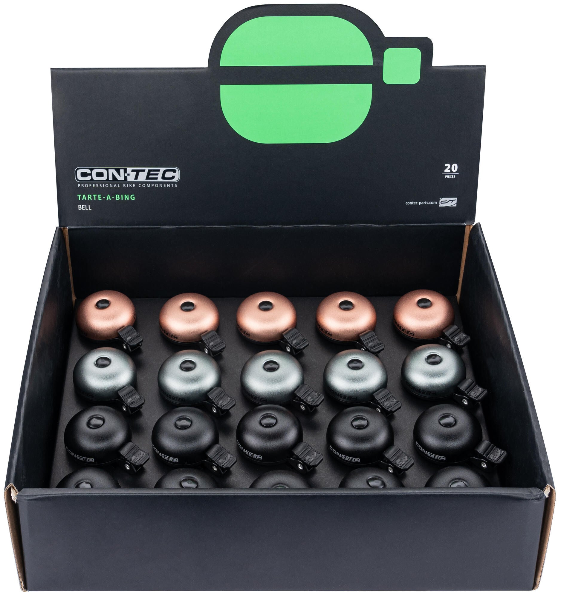 Contec fietsbel tarte-a-bing ct bell tarte-a-bing display 20 pcs.