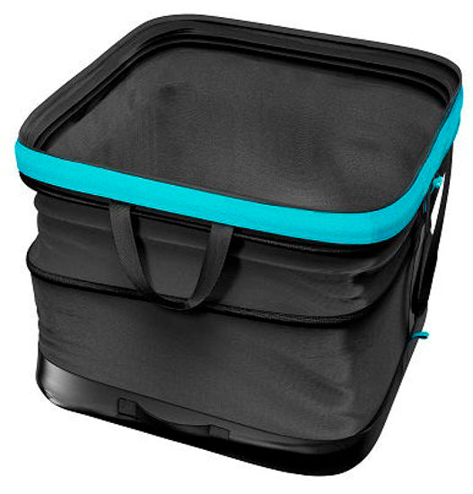 Gardena tuinafvalzak pop-up rechthoekig, maat m (zwart turquoise, tot 130 liter)