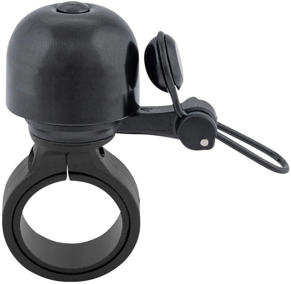 Contec fietsbel diamond bing ct mini bell diamond bing, black, 22.2 mm