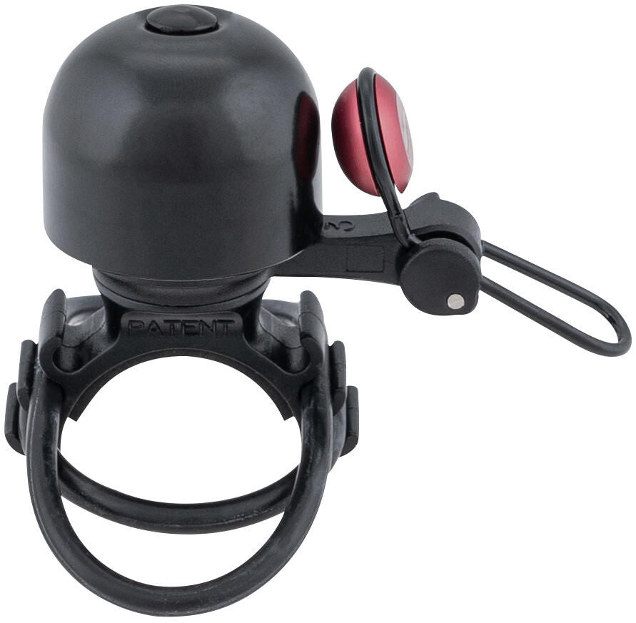 Contec fietsbel diamond bing ct mini bell diamond bing, black red, uni