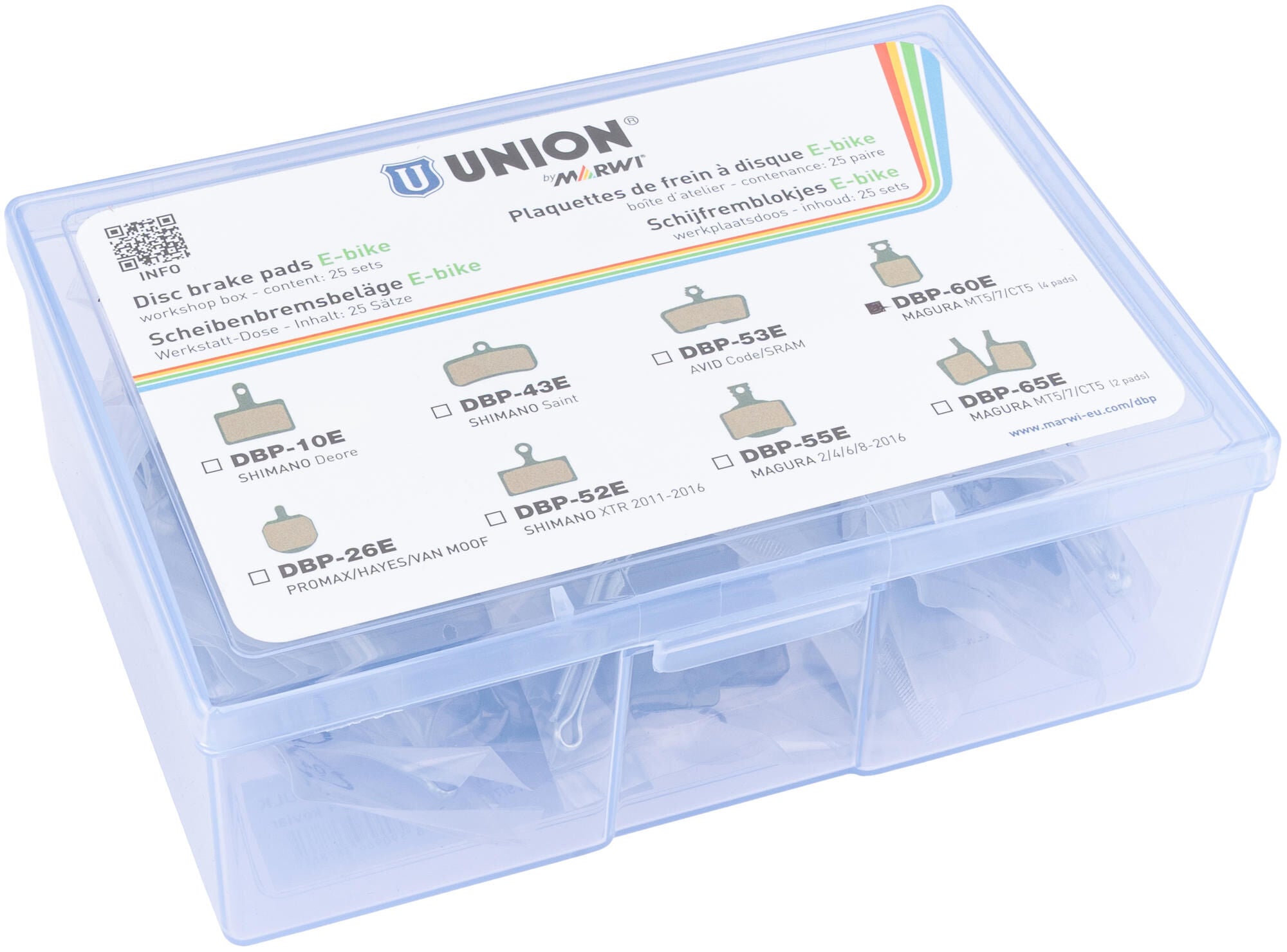 Marwi union schijfremblokken dbp-60e magura mt5 7 ct5 4 remblokken (25pr)