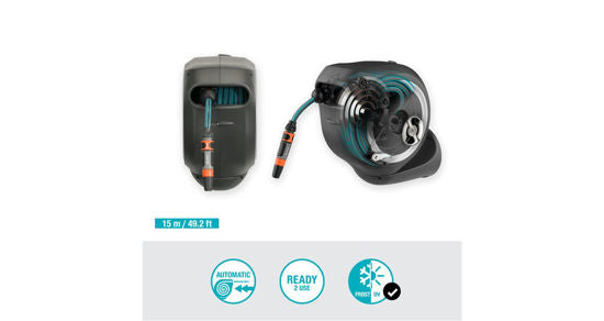 Gardena wandslangenbox 15 rollup s witte rand