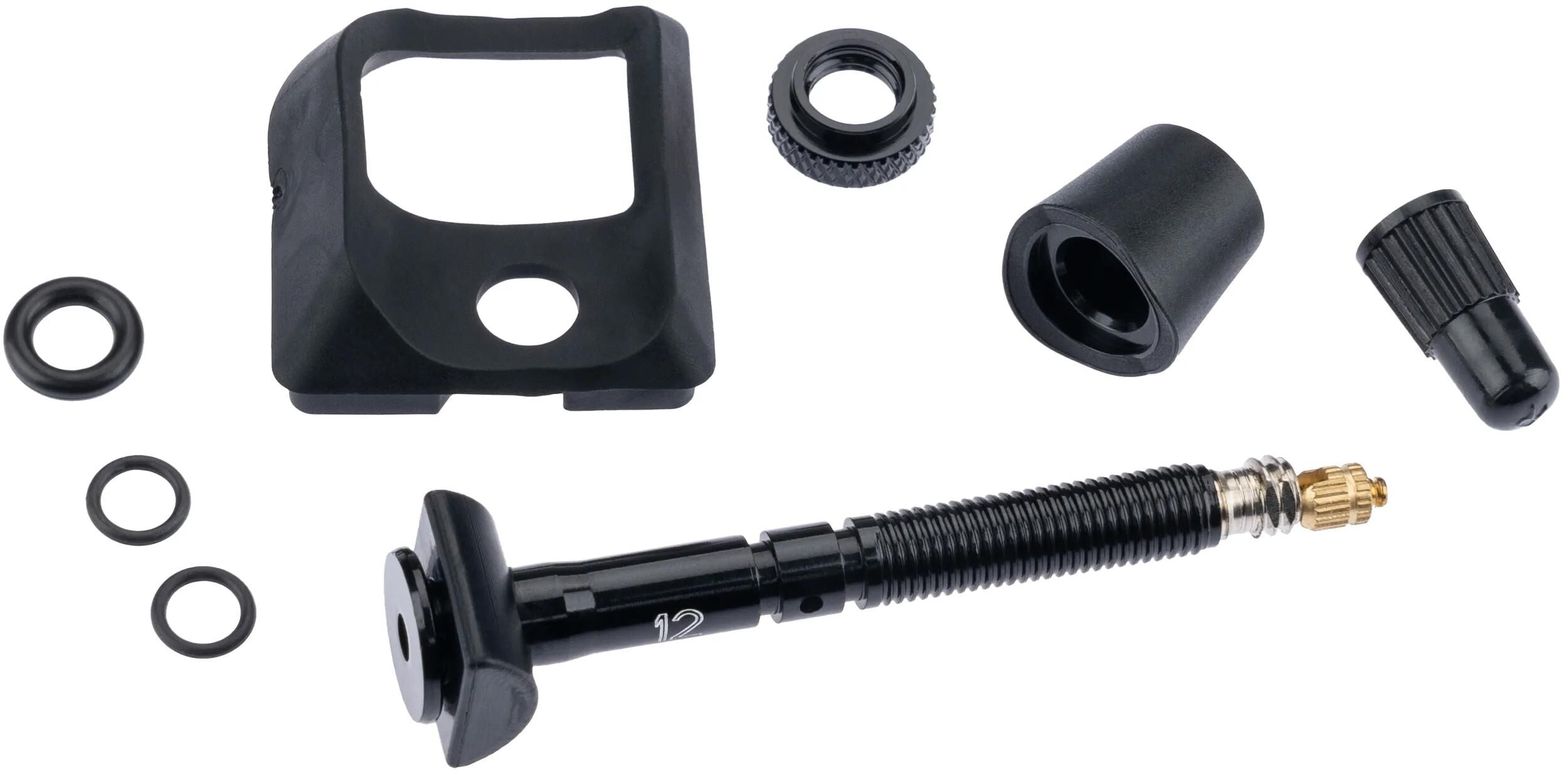 Quarq ventil valve incl.prot. rubber synchros rim 12mm