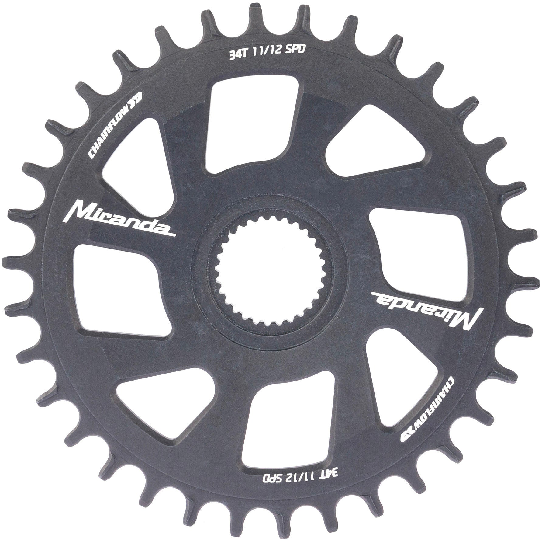Miranda kettingblad gen4 bes 3 chainflow 3d chain ring gen4 bes chainflow 3d 34t