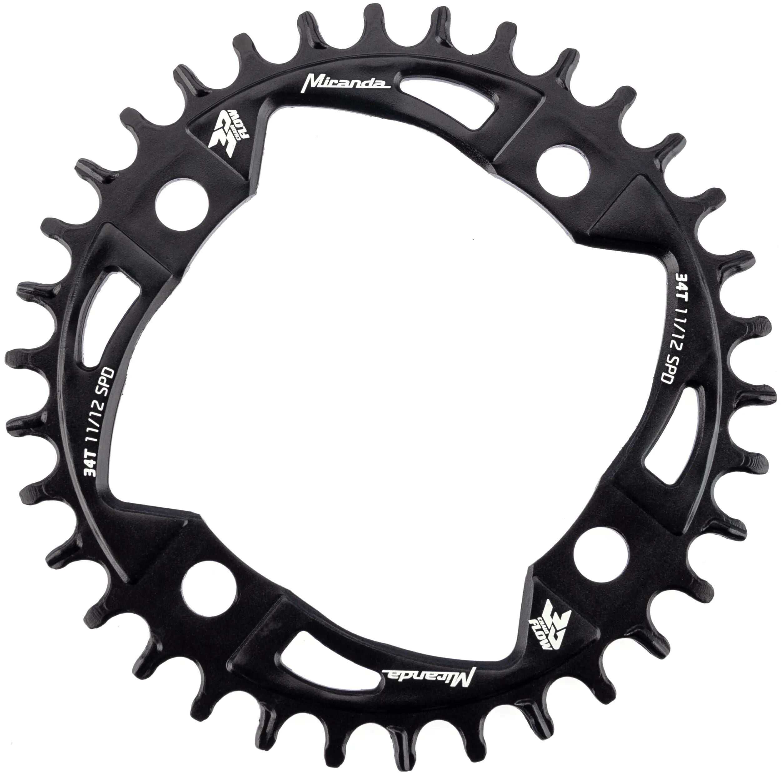 Miranda kettenblatt mtb chainflow 3d chain ring mtb chainflow 3d 34t