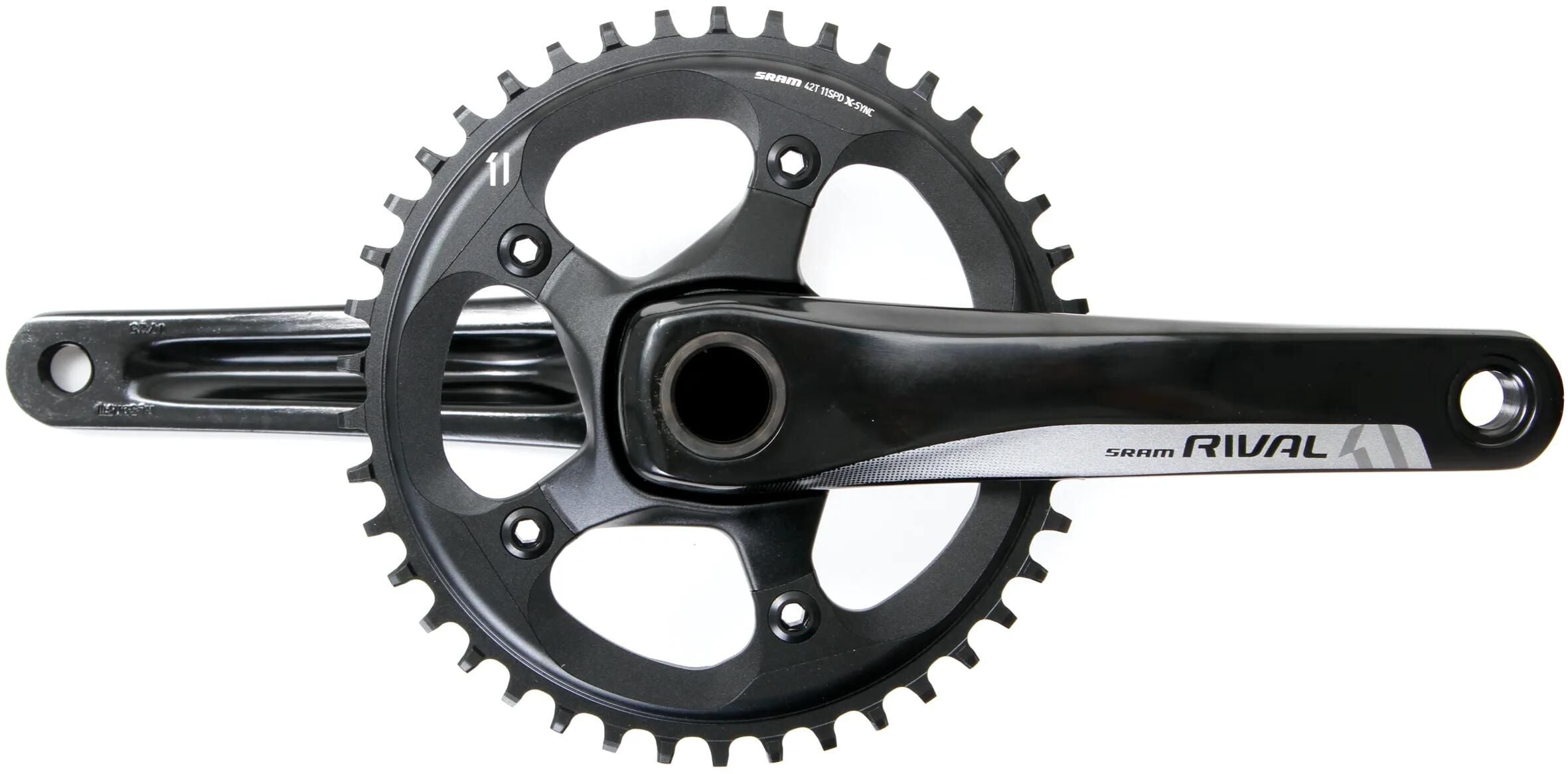 Sram kettenradgarnitur rival 1 crankset rival 1 gxp 42 t. 175mm black