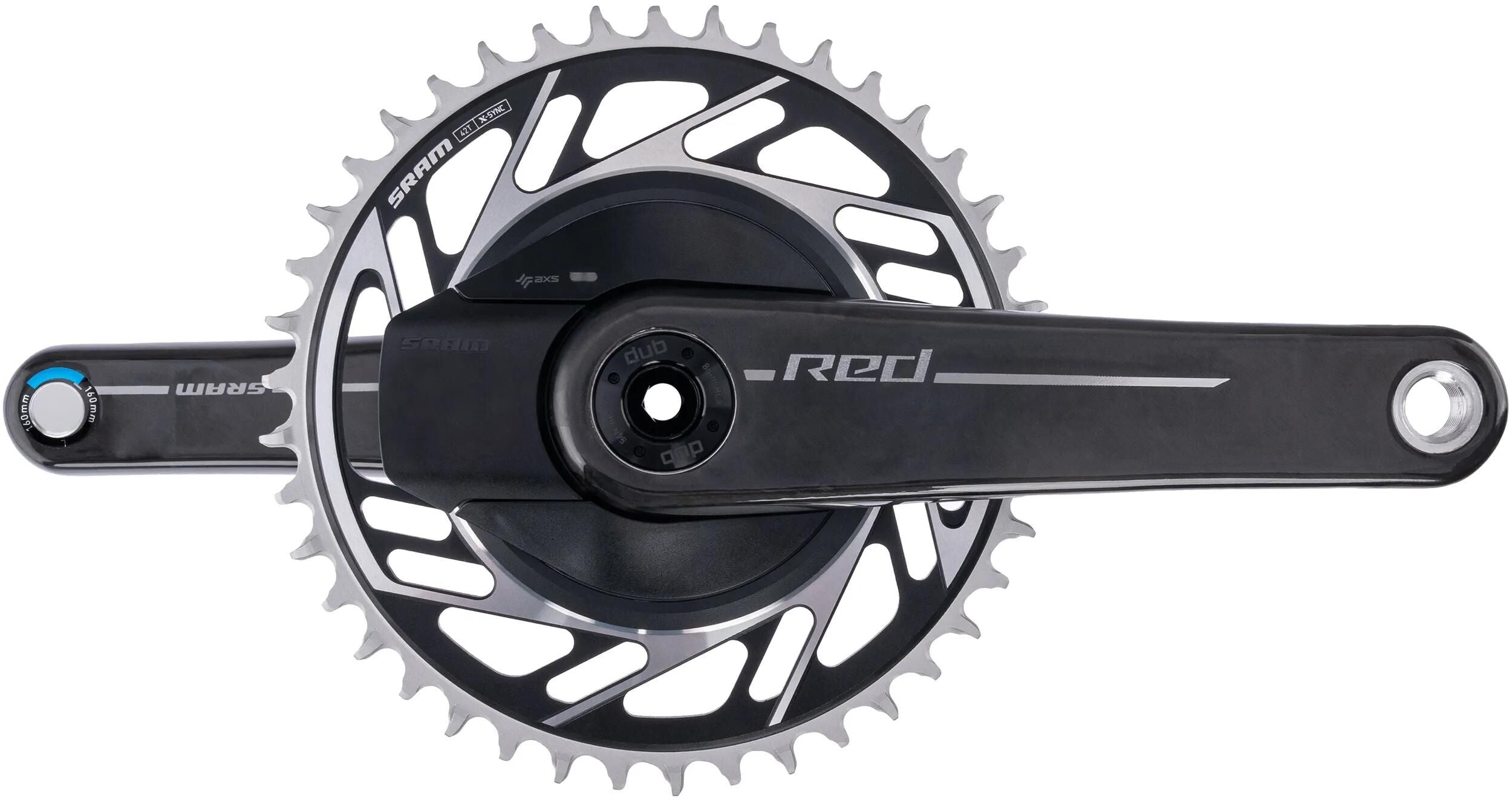 Sram kettenradgarnitur red 1 xplr axs e1 crankset pm red 1 xplr axs e1 42t 160mm