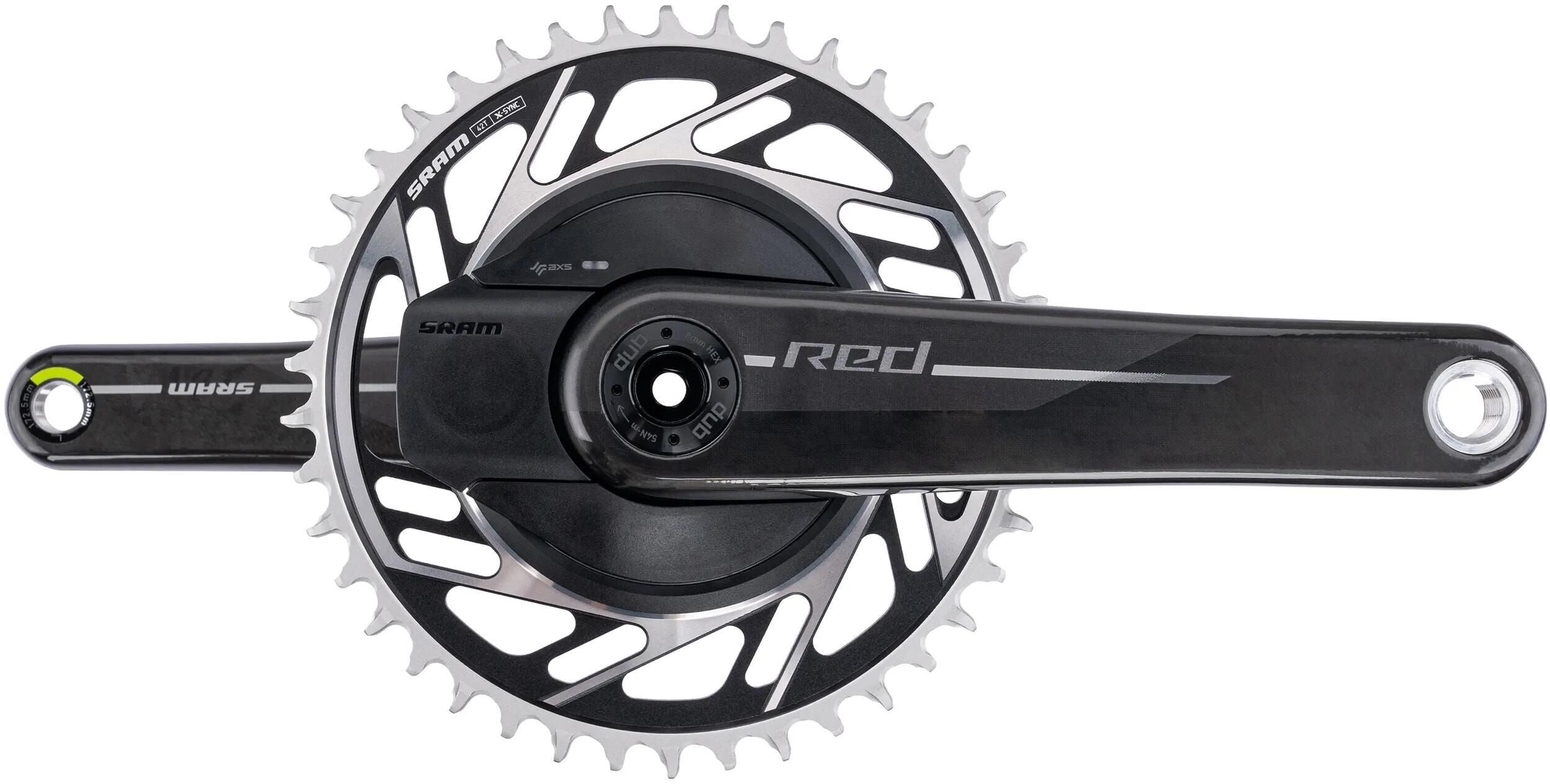 Sram kettenradgarnitur red 1 xplr axs e1 crankset pm red 1 xplr axs e1 42t 172,5mm