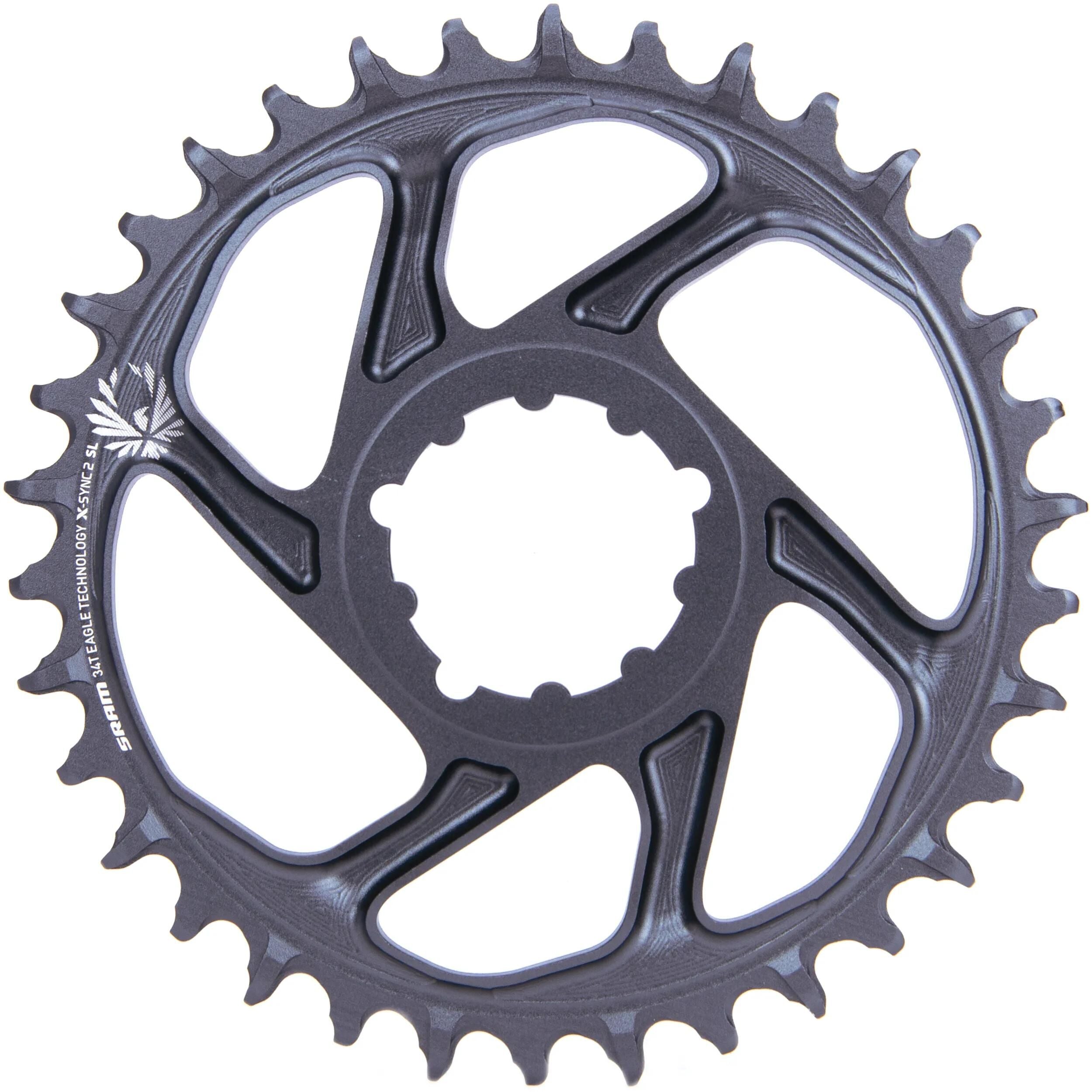 Sram kettenblatt x-sync2 sl chain ring x-sync2 sl 34t. alu lunar grey