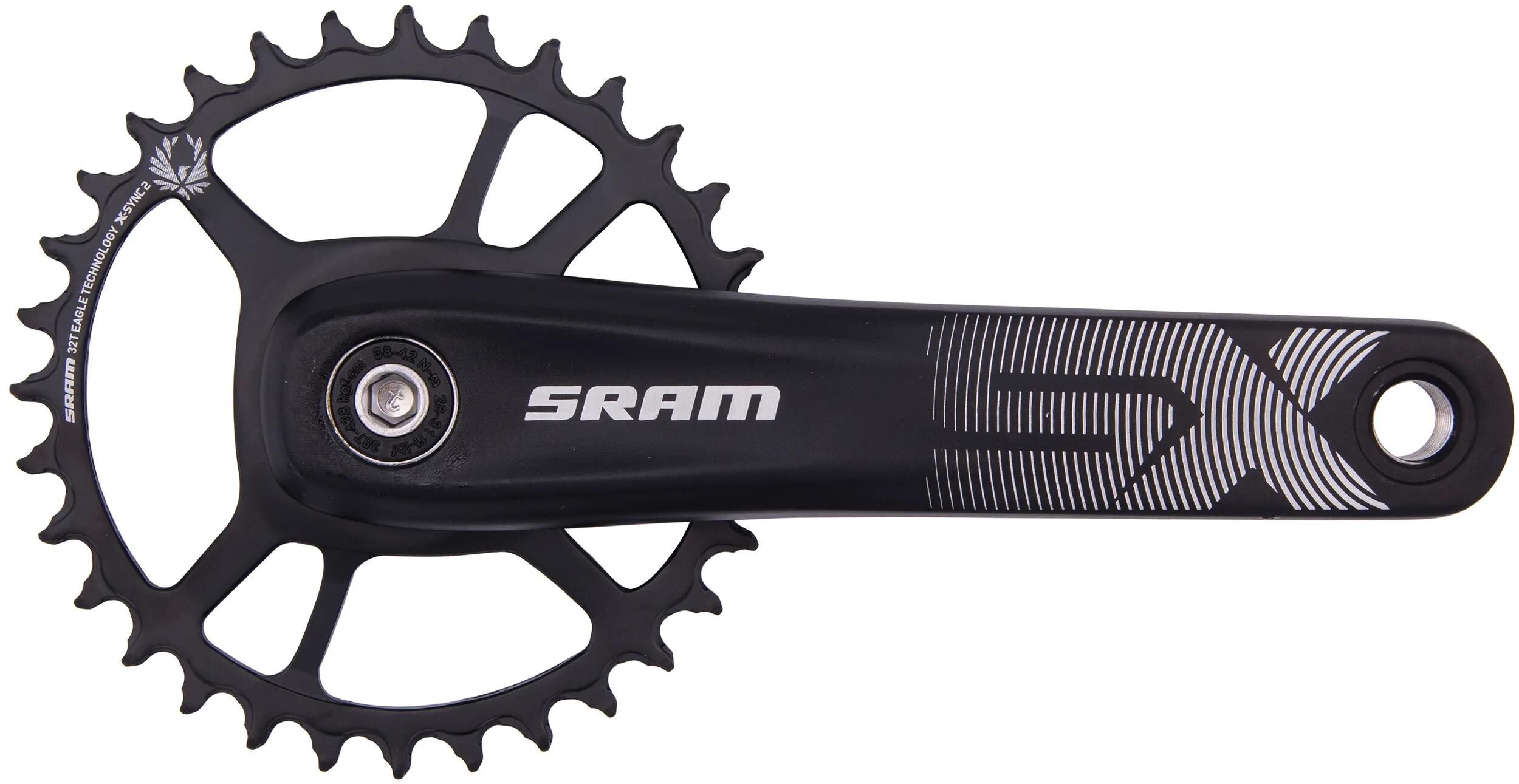 Sram kettenradgarnitur sx eagle crankset force axs powerspline 32t 170mm