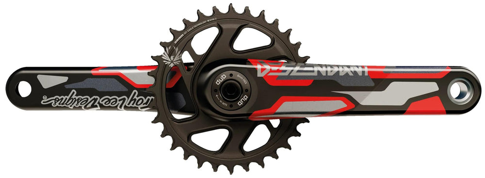 Truvativ kettenradgarnitur descendant troy lee design eagle crankset truv.desc.troy lee des.eagle 175mm red