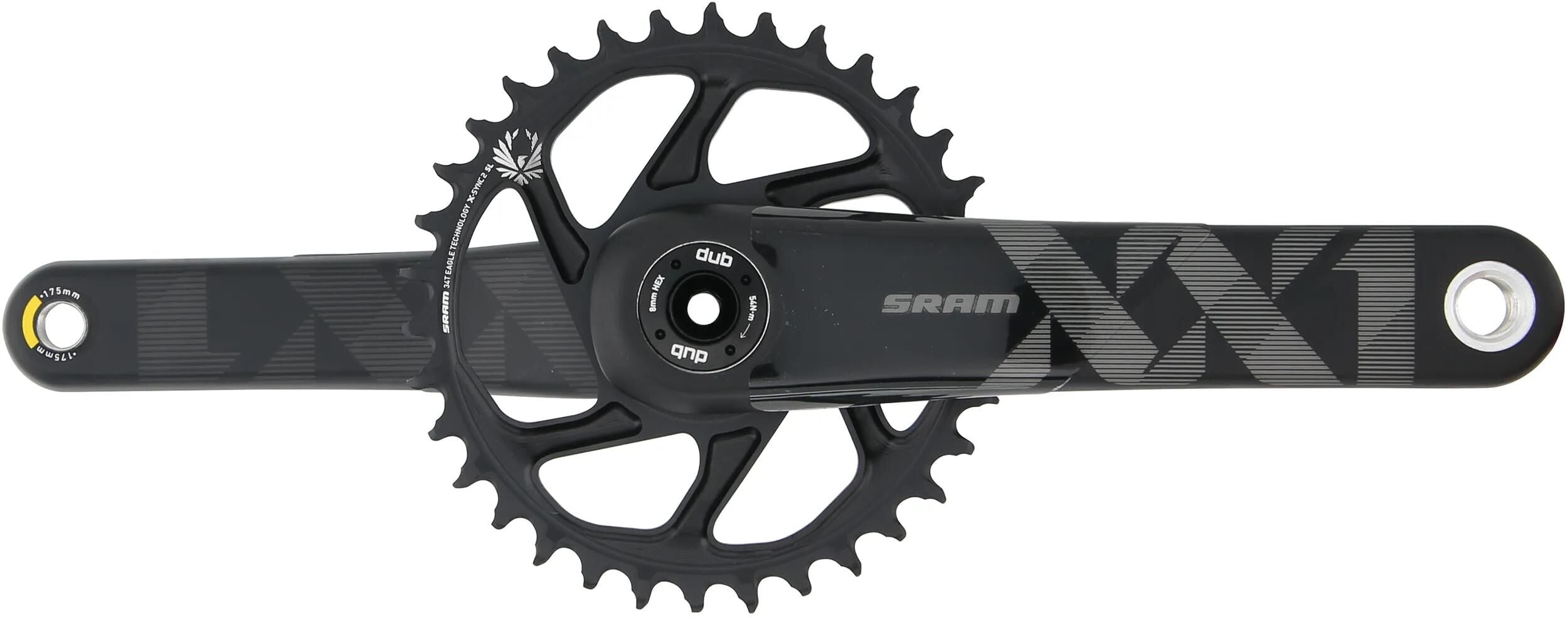 Sram kettenradgarnitur xx1 eagle crankset xx1 eagle 34t boost 175mm