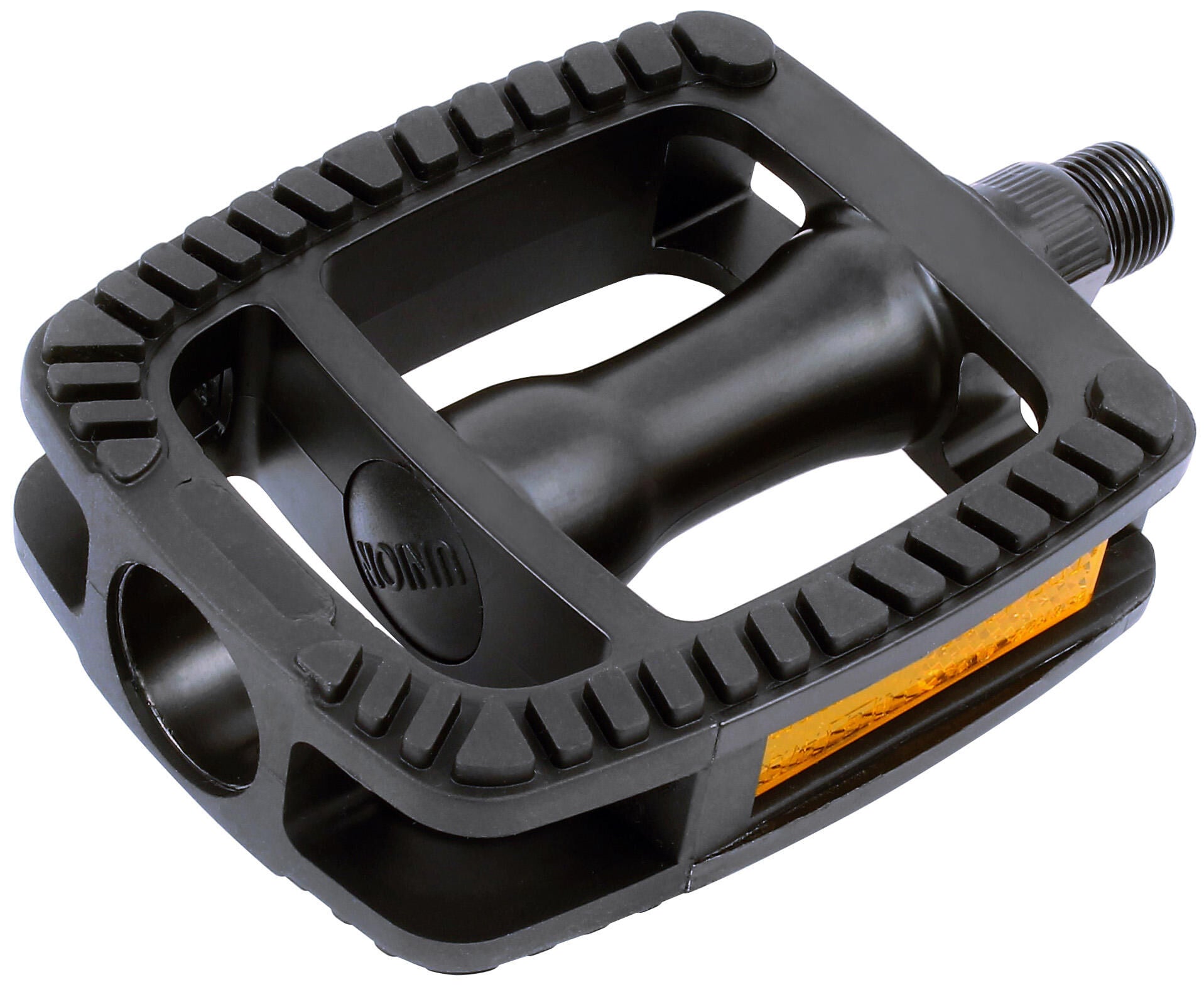 Union pedaal SP-812 EDB als alu matzwart antislip zwart