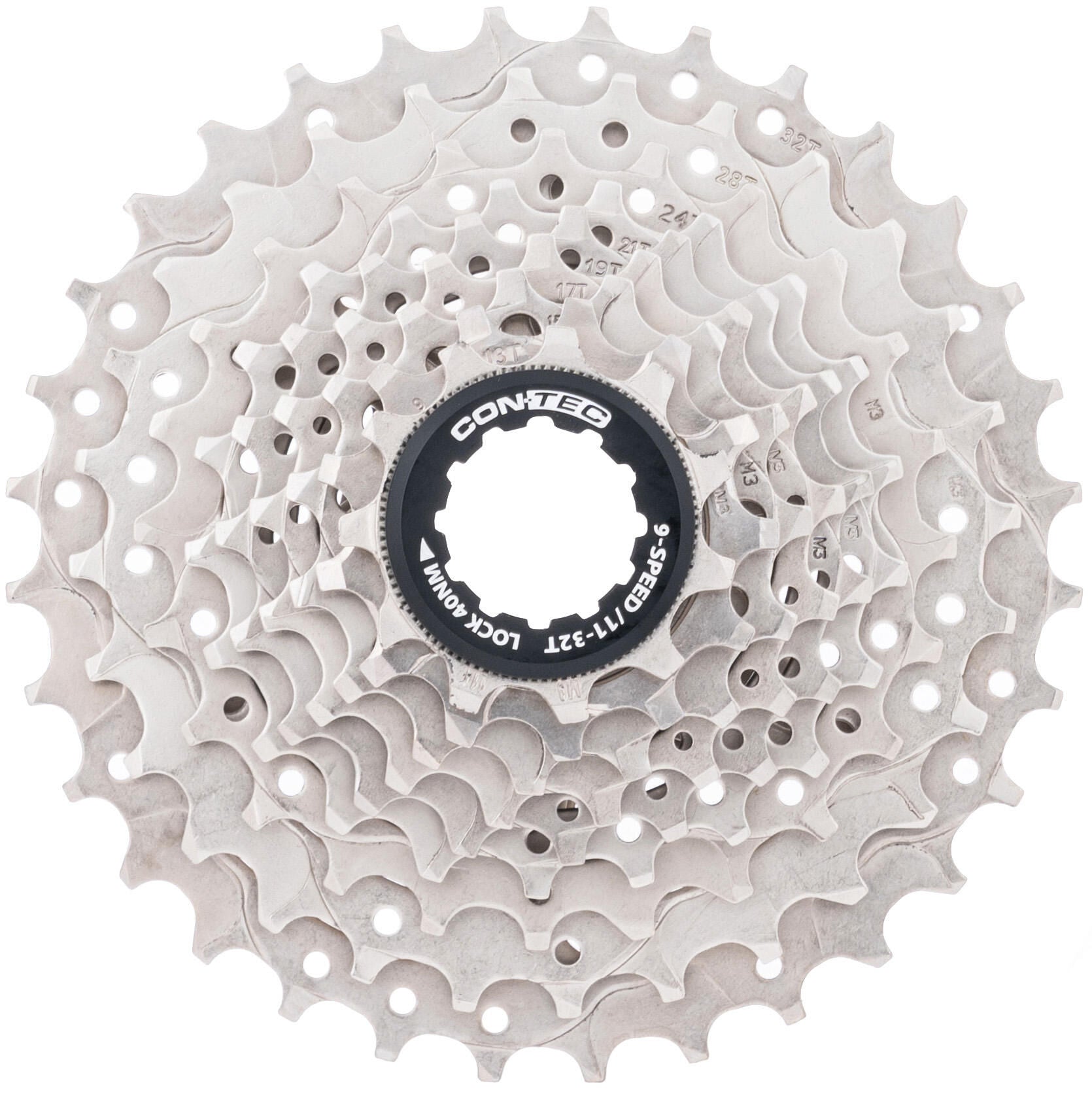 Contec grad cassette tandwiel ct cassette grad 11-32t 9sp sil. black