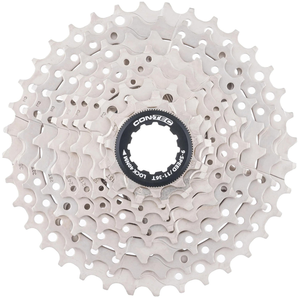 Contec cassette grad ct cassette grad 11-36t 9sp sil. black