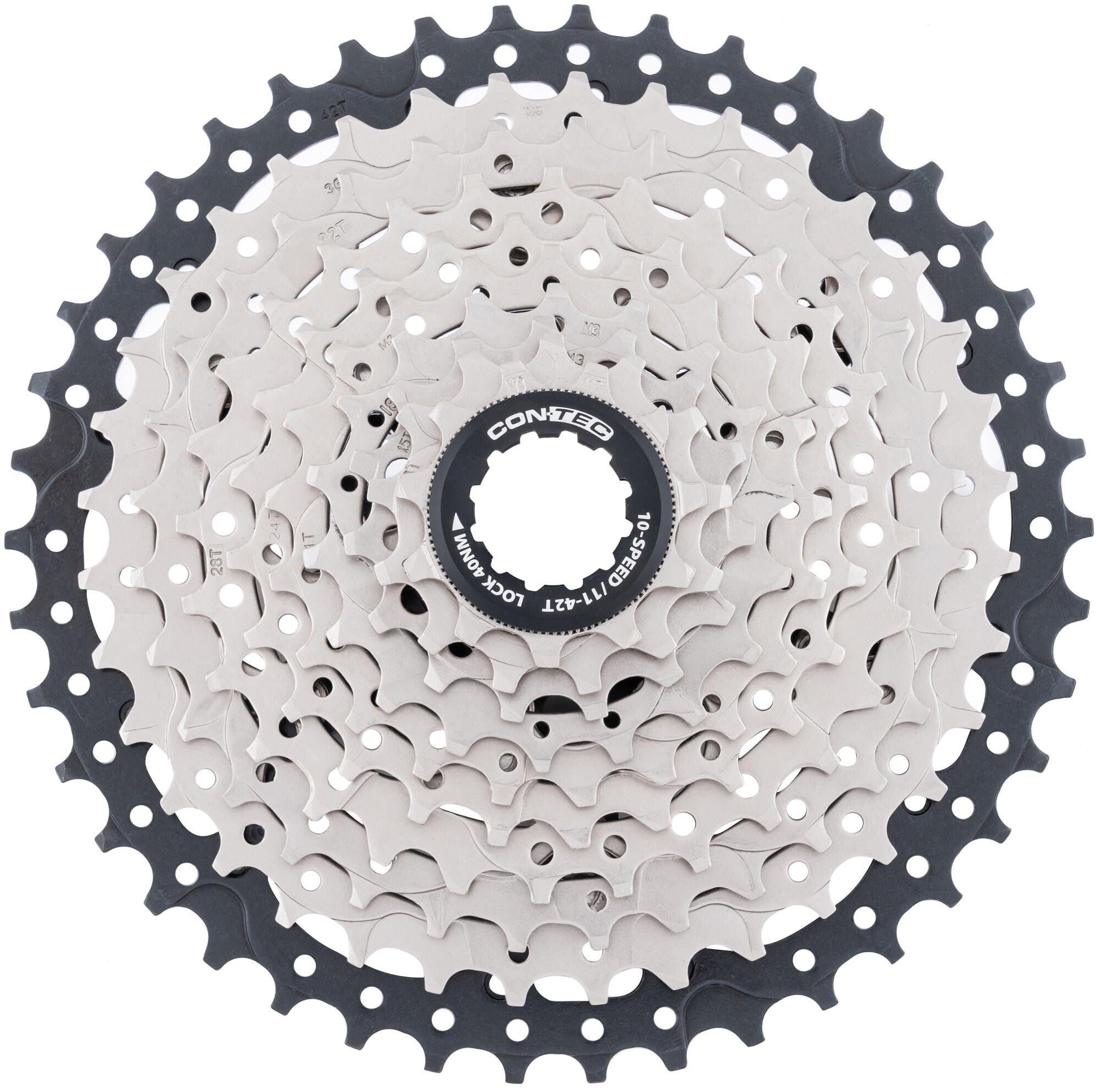 Contec grad cassette tandwiel ct cassette grad 11-42t 10sp sil. black