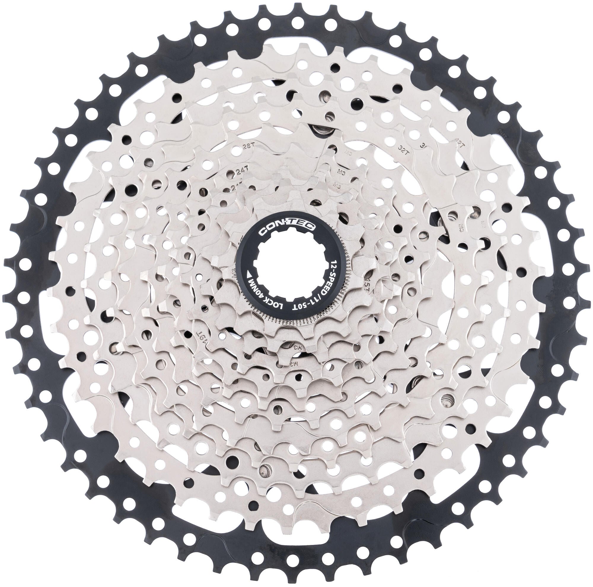 Contec grad cassette tandwiel ct cassette grad 11-50t 12sp sil. black