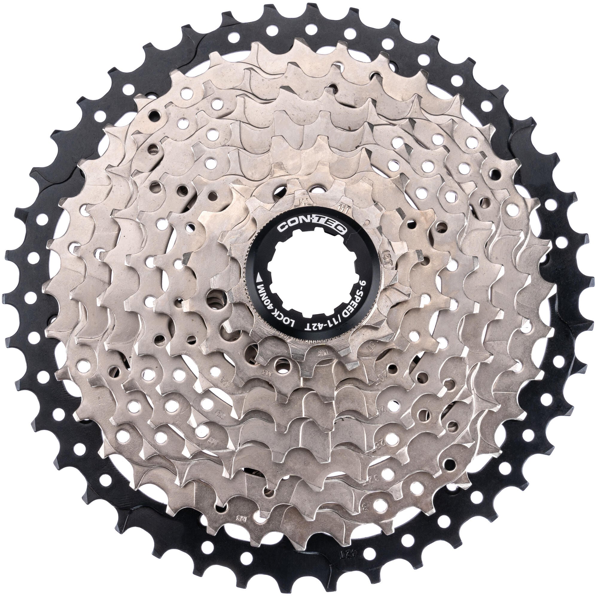 Contec grad cassette tandwiel ct cas.sprocket grad 11-42t 9sp sil. black