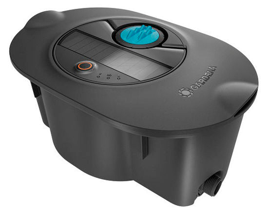 Gardena pipeline-irrigatiesysteem aquaprecise op zonne-energie voor gazon sprinklersysteem (grijs turquoise)