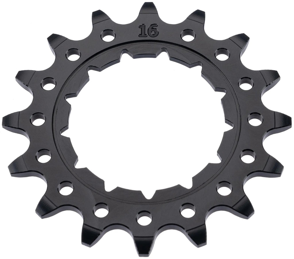 KMC tandwiel Rohloff breed 16T achter alu zwart