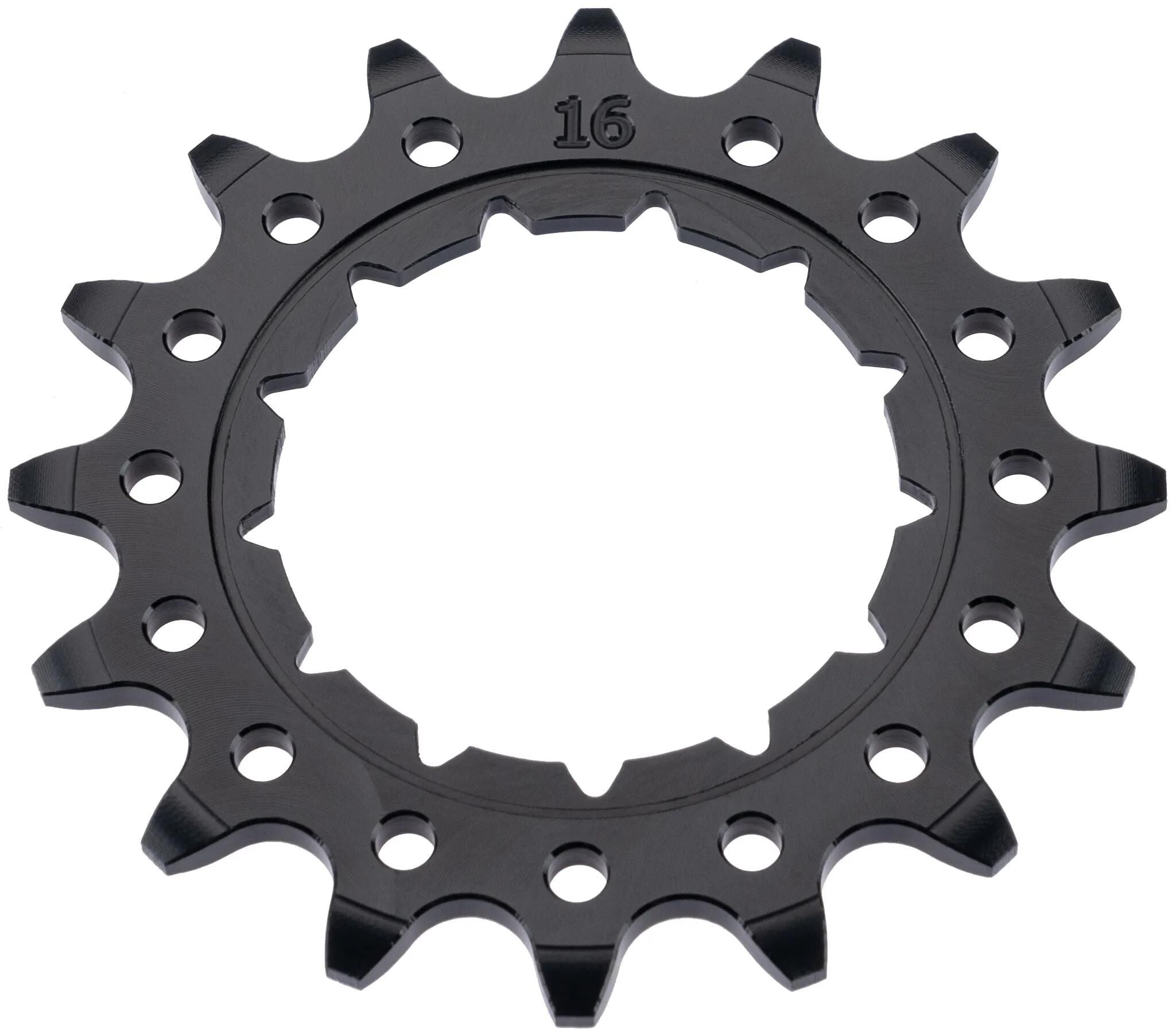 KMC tandwiel Rohloff breed 16T achter alu zwart