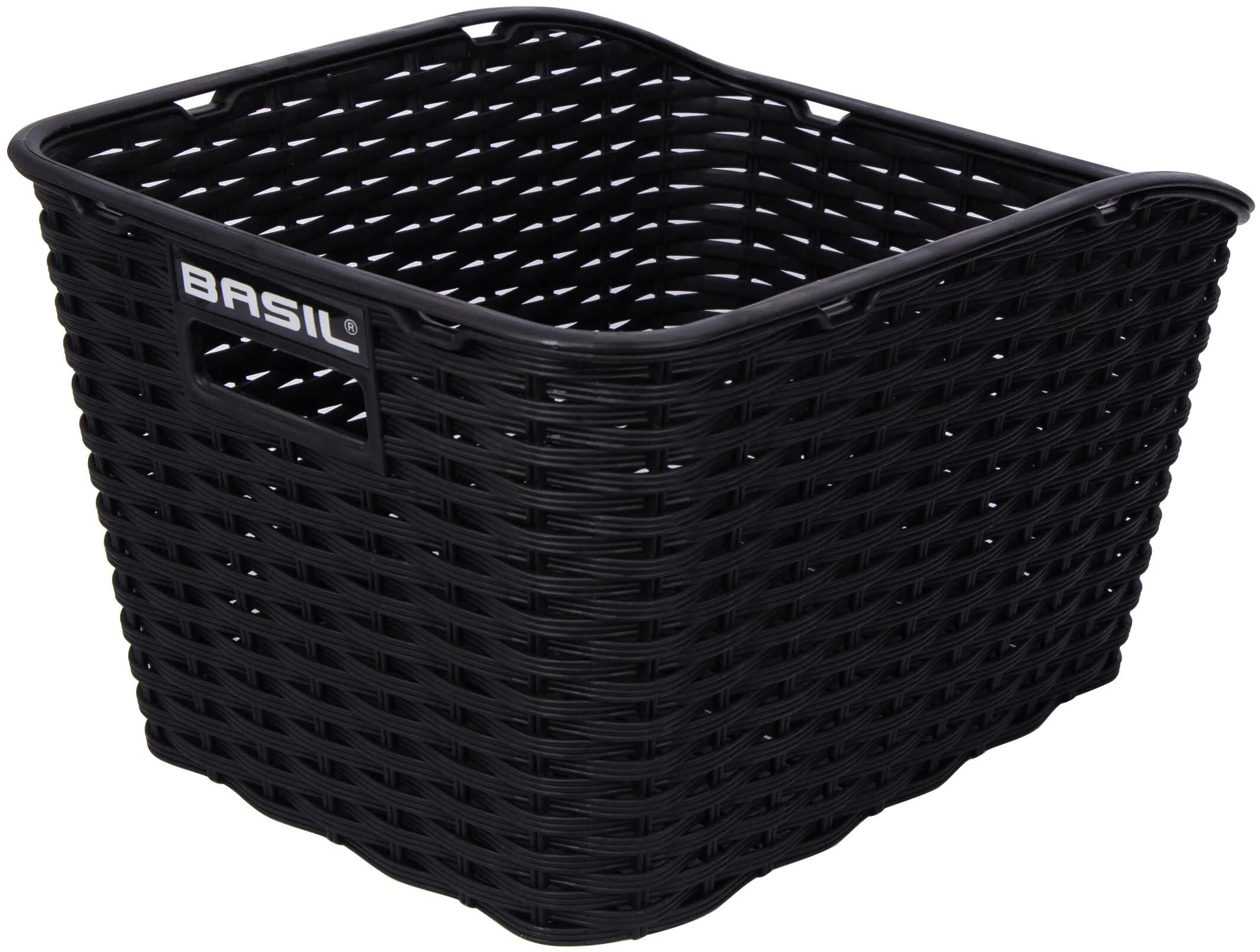 Basil Weave WP - fietsmand - achterop - zwart