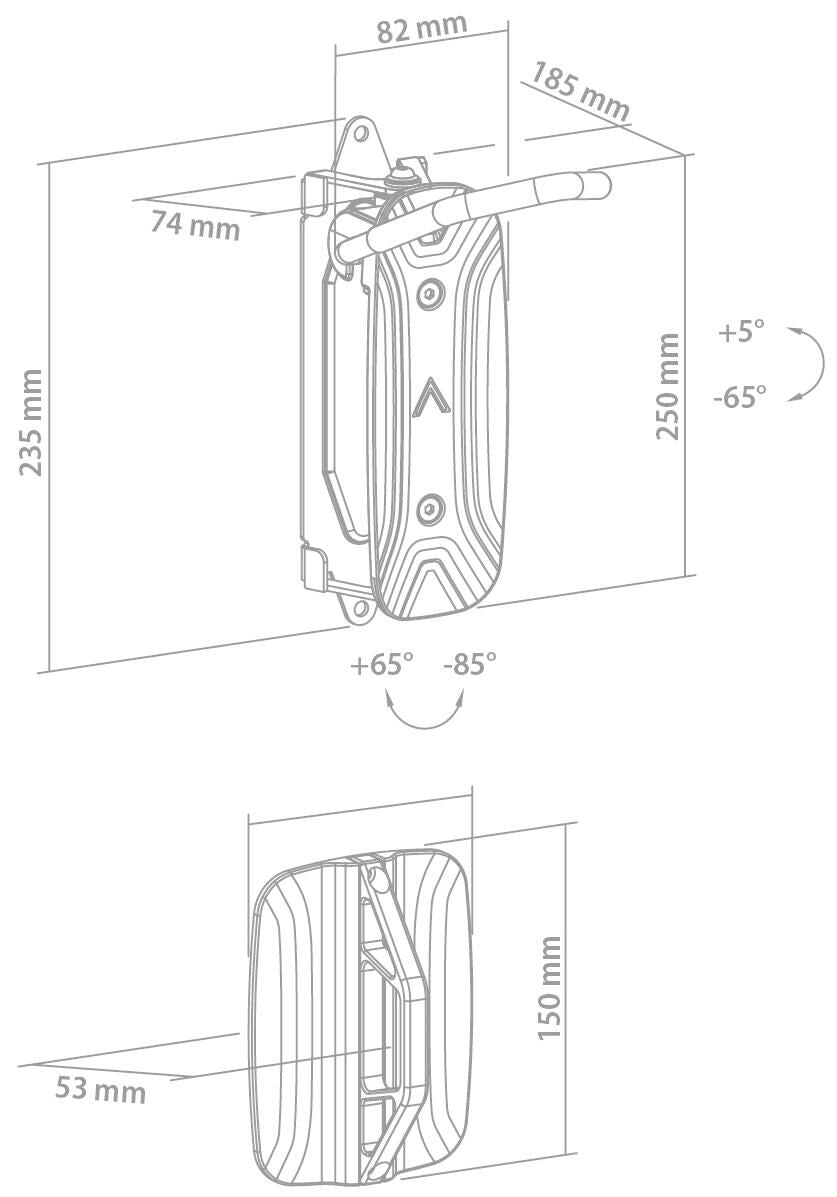 Contec smart presentatie-haken ct wall presenter smart black