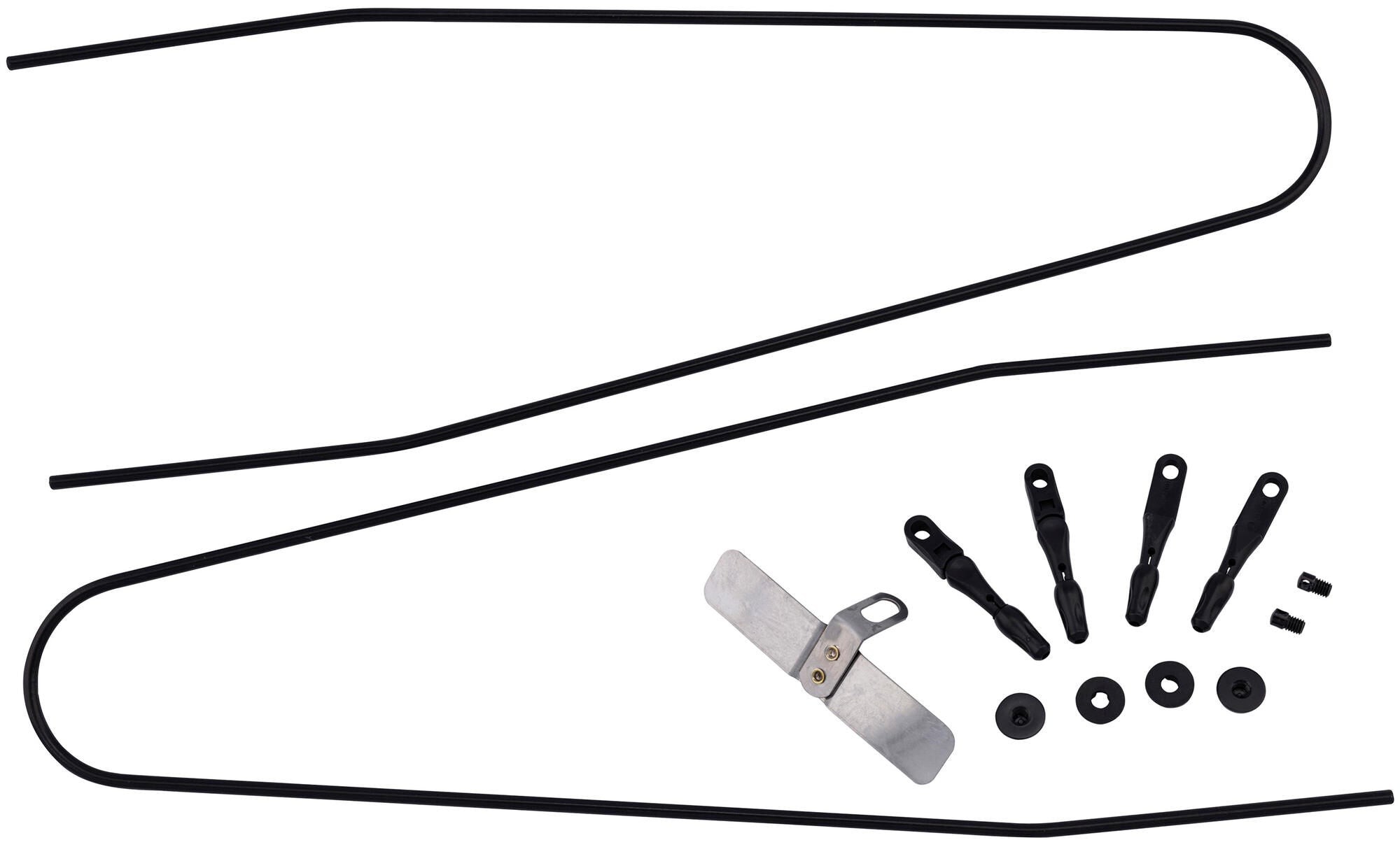 Contec spatbordstangen bevestigingsset splash protect dlx ct strut set f. splash prot. 54mm 20 black