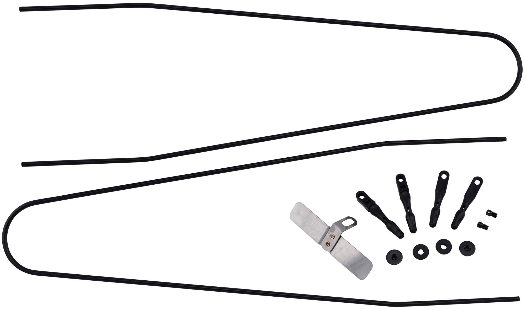 Contec spatbordstangen bevestigingsset splash protect dlx ct strut set f. splash prot. 54mm 24 black