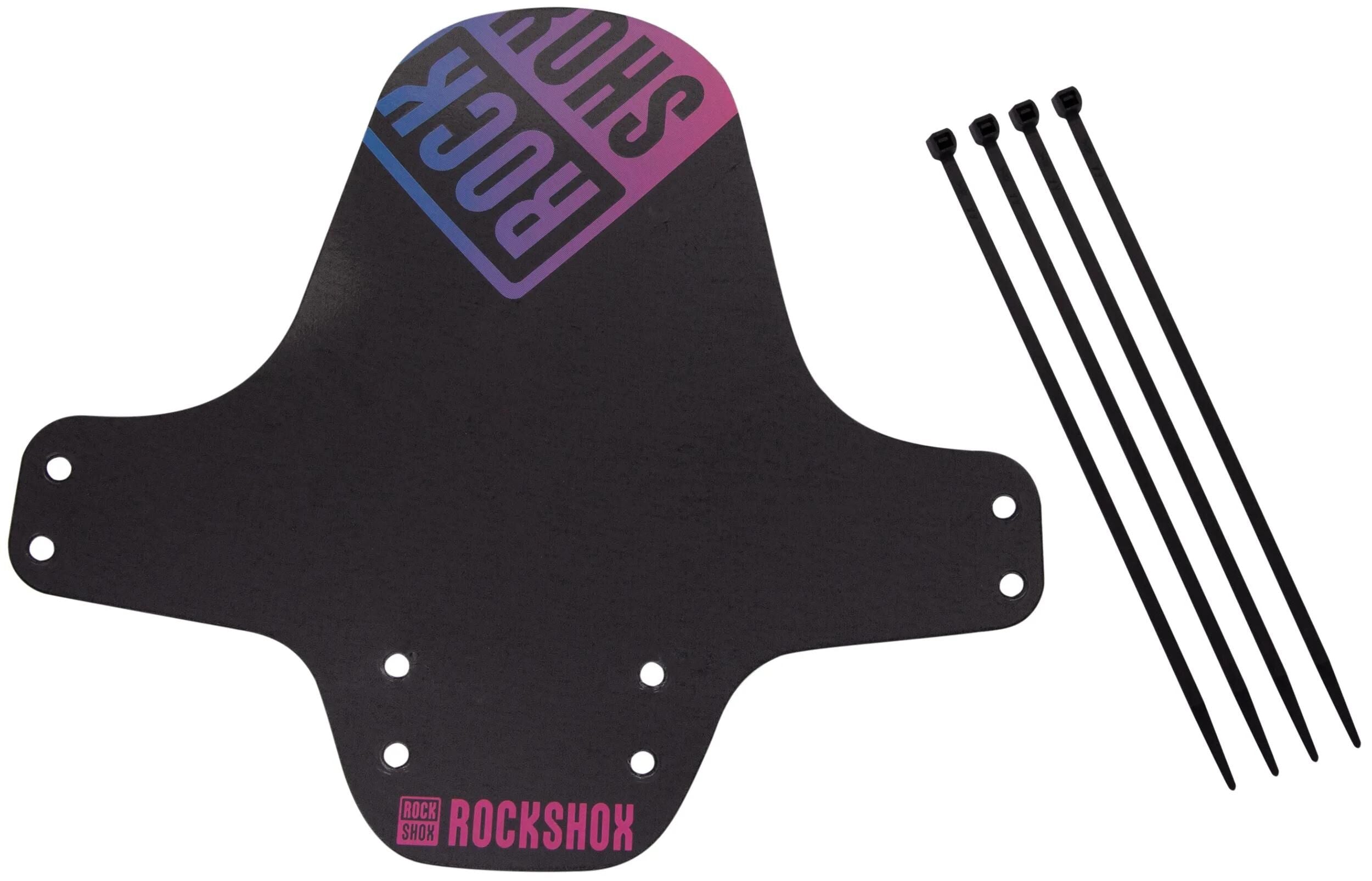 Rockshox steckschutzblech fender clip-on fender rs black pink offblue