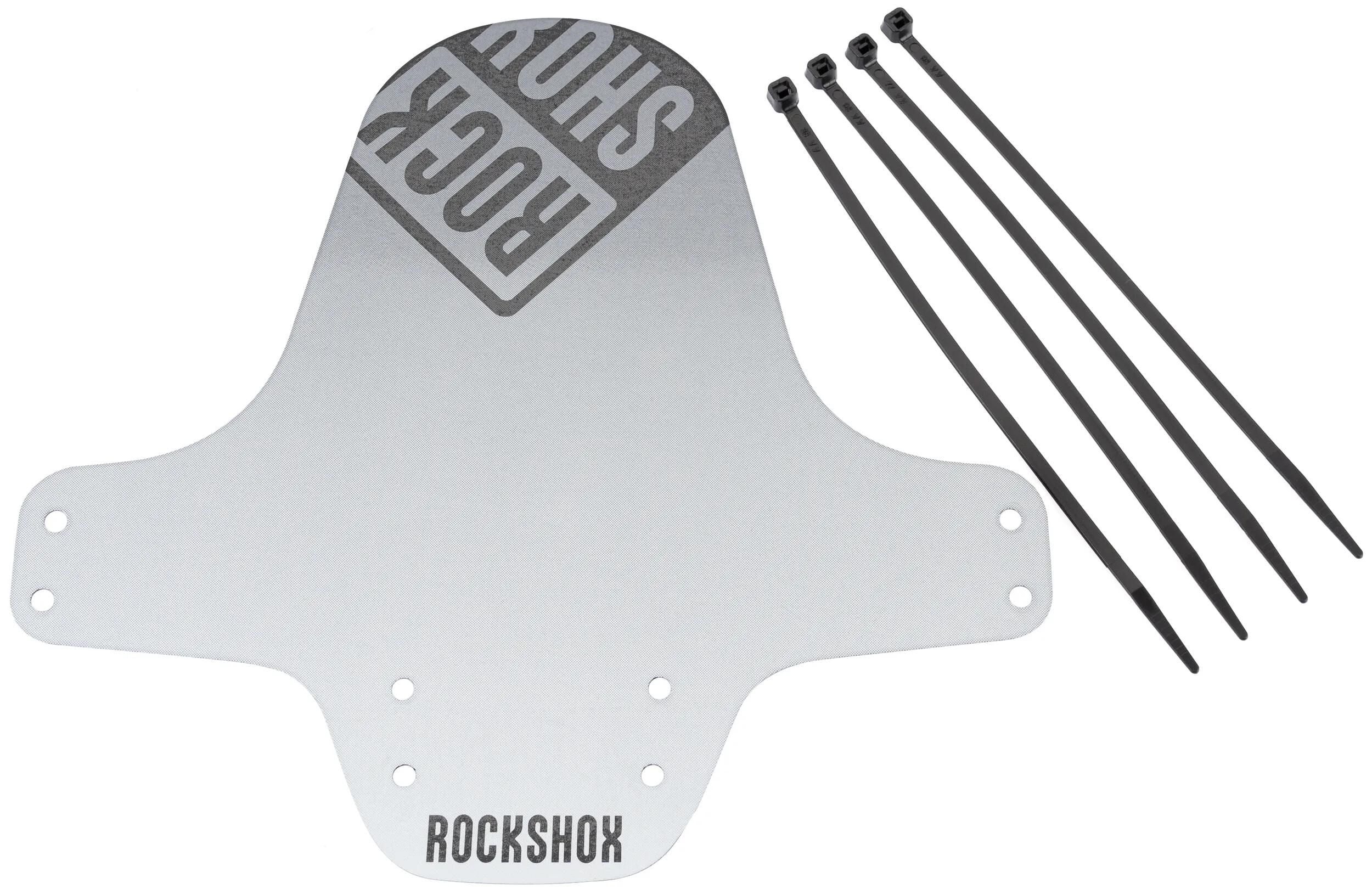 Rockshox steckschutzblech fender clip-on fender rs bl. sil.white gr. bl.logo