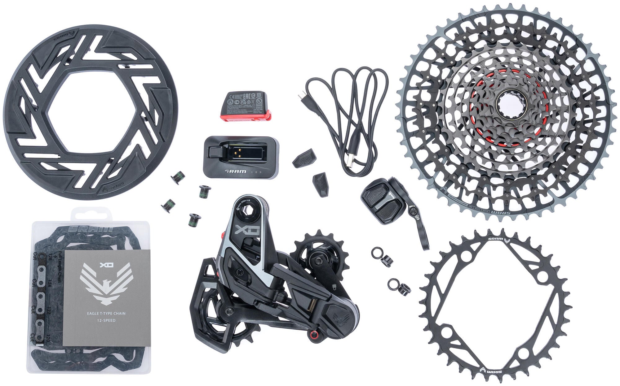 Sram schakelgroep-set x0 eagle axs transmission e-bike set x0 eagle 104 bcd axs tm without cranks