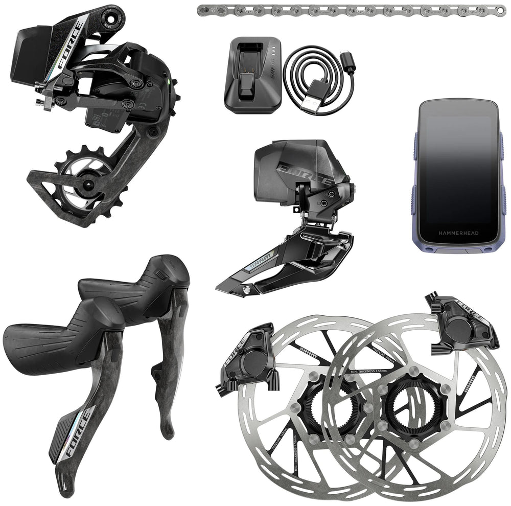 Sram schaltgruppen-set force axs e1 set force axs e1 2x disc fm cl karoo