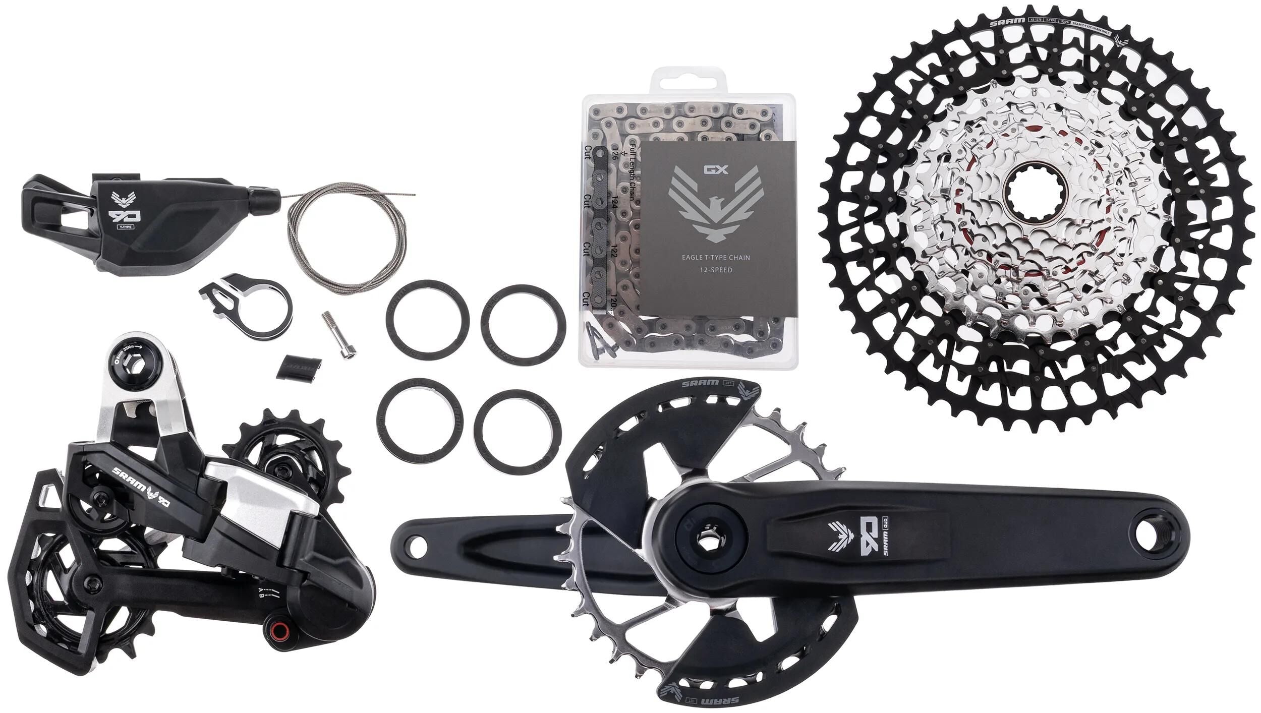 Sram schaltgruppen-set eagle 90 transmission shifting group set t eagle 90 165 mm