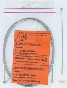 Slurf schaltzug gf1219225rvs derail.inner cab. gf1219225rvs 2,5m sst
