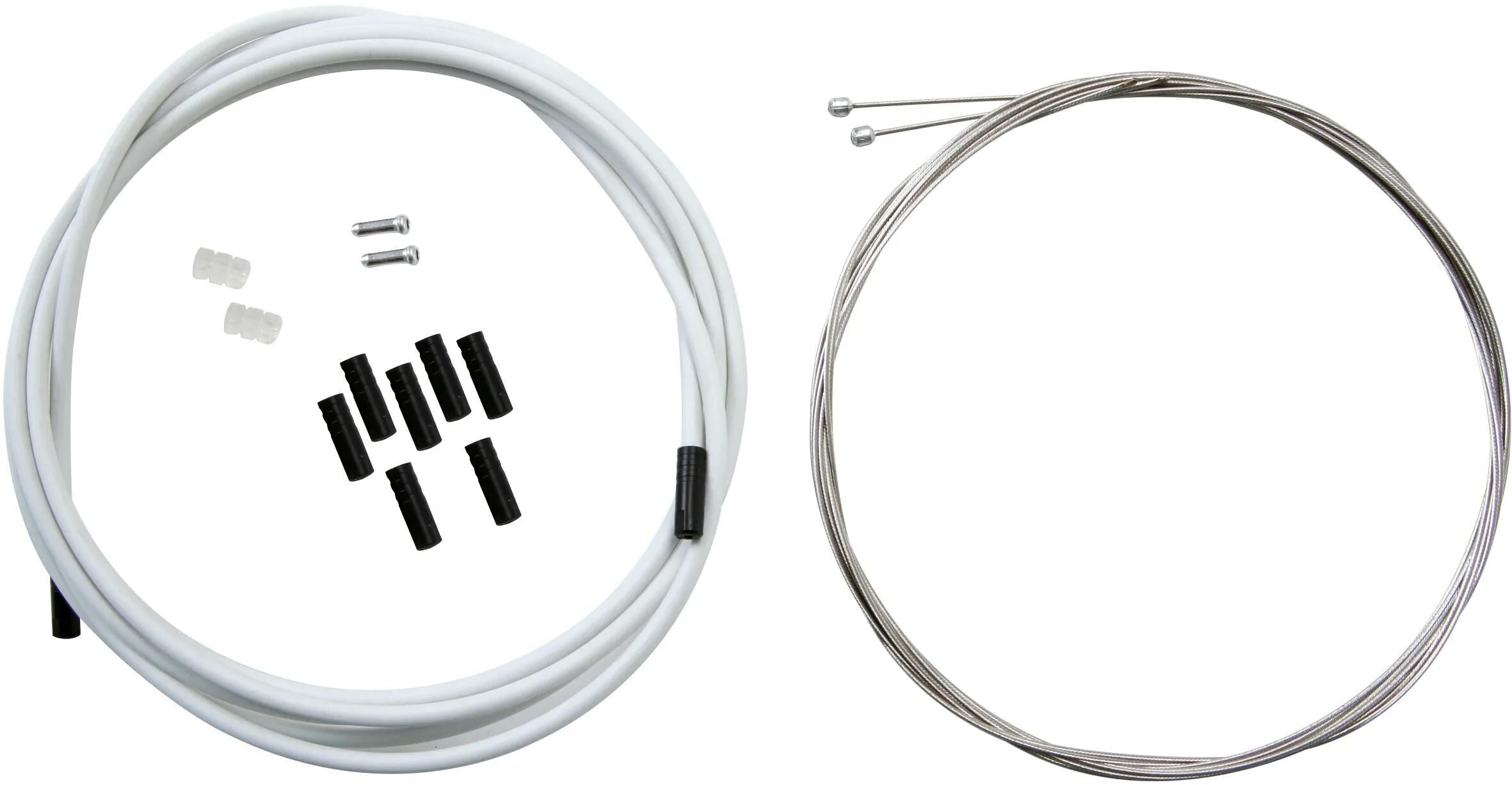 Contec schaltzug-set shift+ ct shift+ set stainless 1,1mx2275 mm white