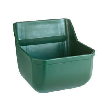 Voerbak kunststof smal groen 9l