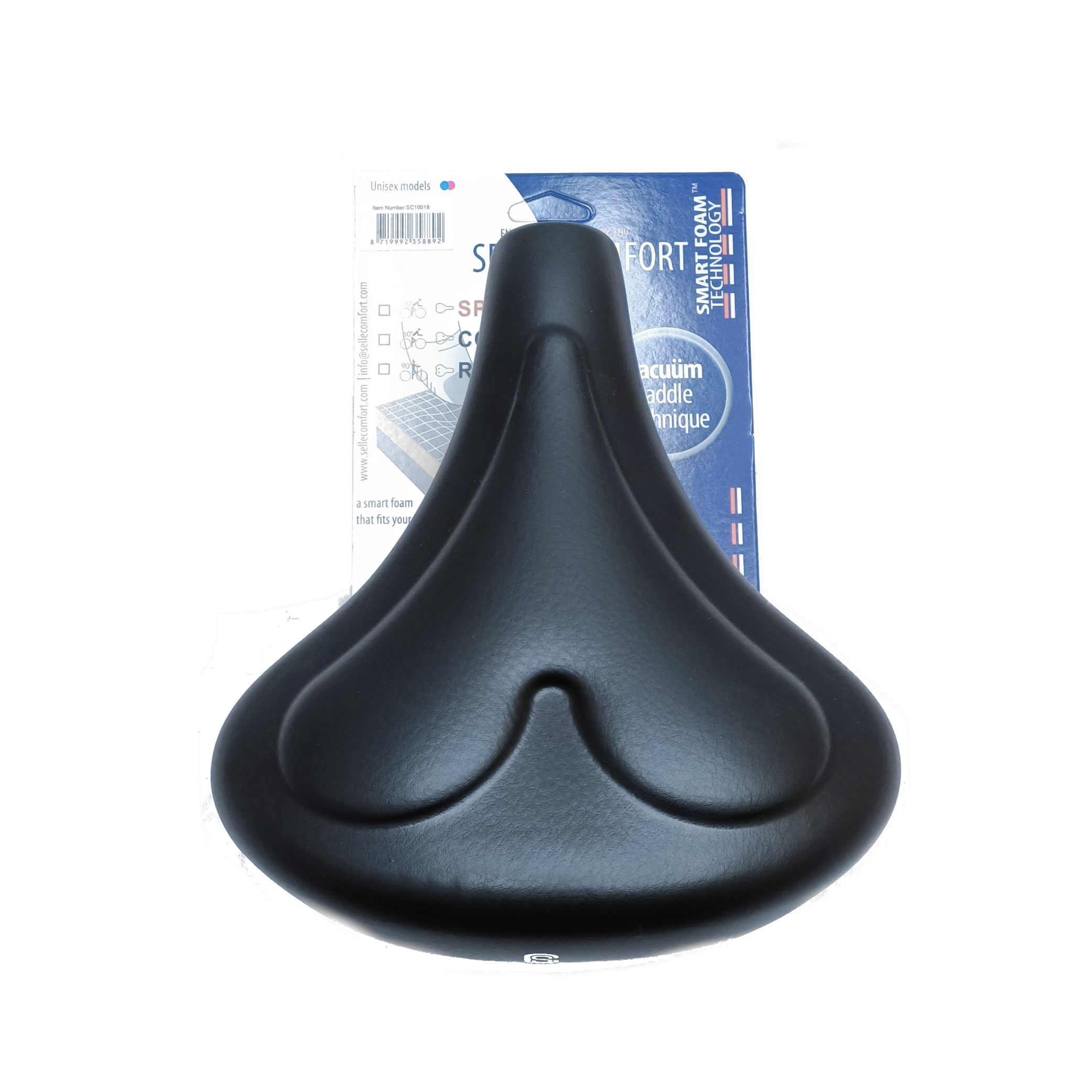 Selle comfortzadel 261 hartje smart foam zwart