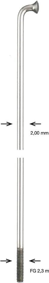 Alpina speiche spoke zinc 2x268 mm