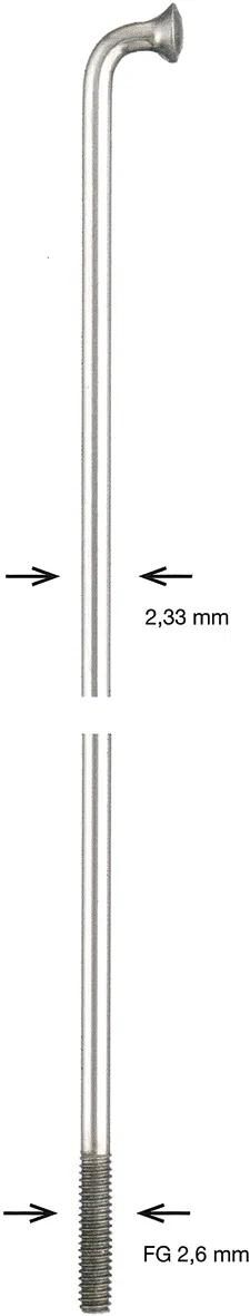 Alpina spaak spoke zinc 2,34x294 mm