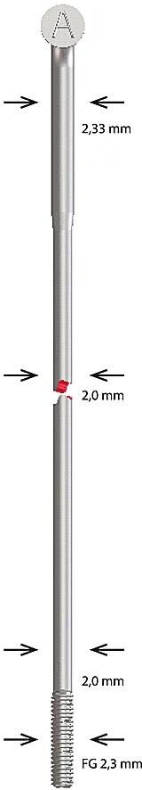 Alpina speiche spoke sst butted 2,34x290 mm