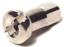 Alpina speichennippel spoke nipple 2 mm 12,30mm long brass sil.