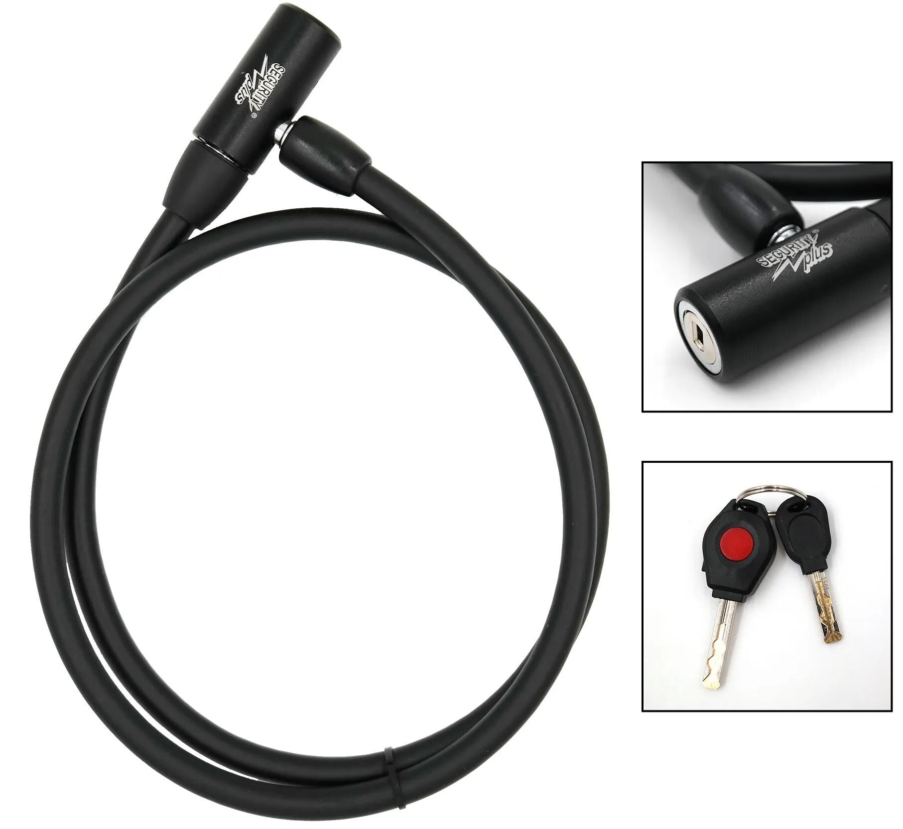 Security plus kabelschloss k88 cable lock sec.plus k888 120cm black