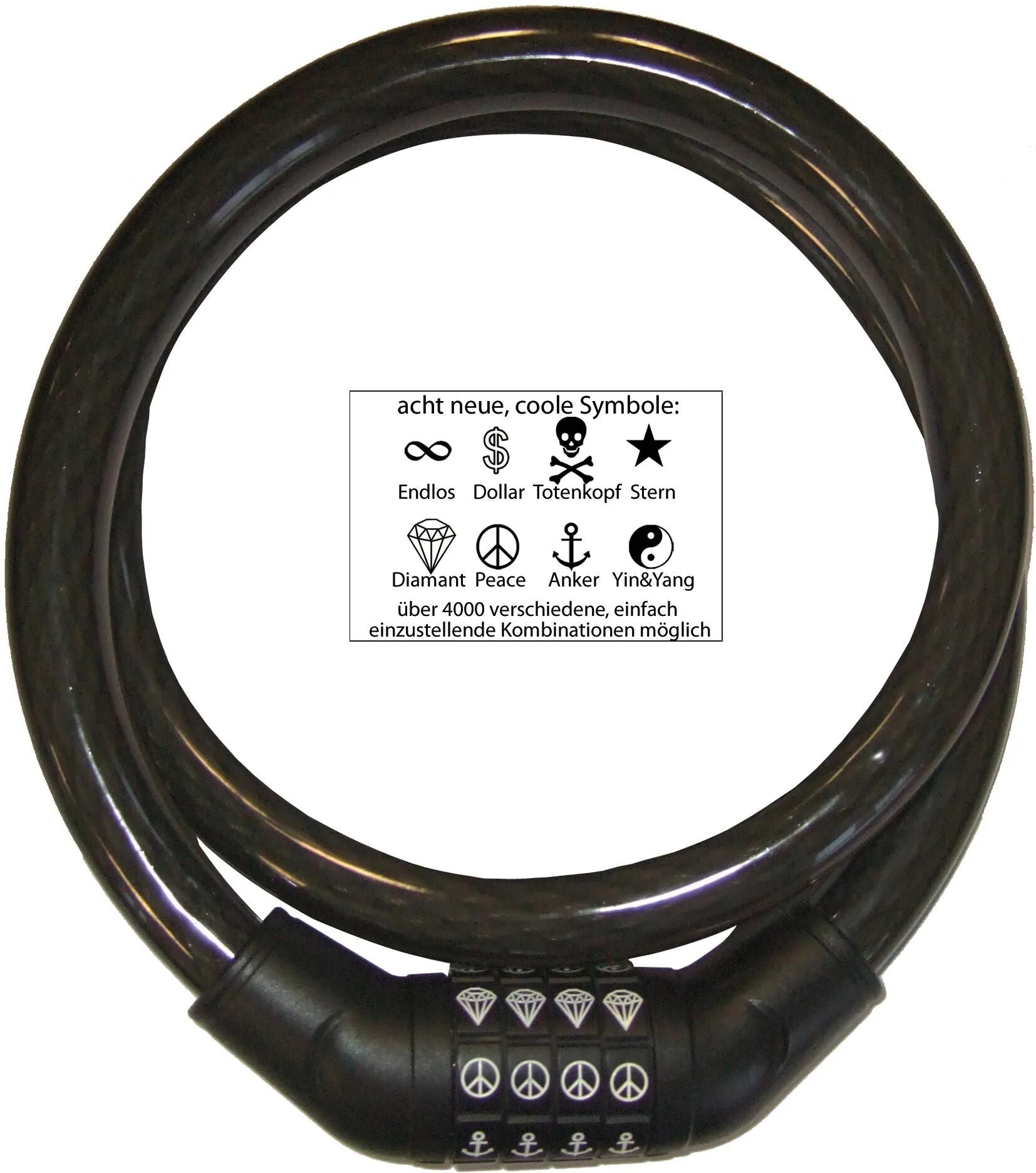 Security plus kabelschloss sps 100 comb.cab.lock sec.plus sps 100 plastic coating