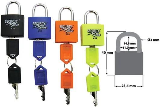 Security plus vorhängeschloss padlock set sec.plus 22mm