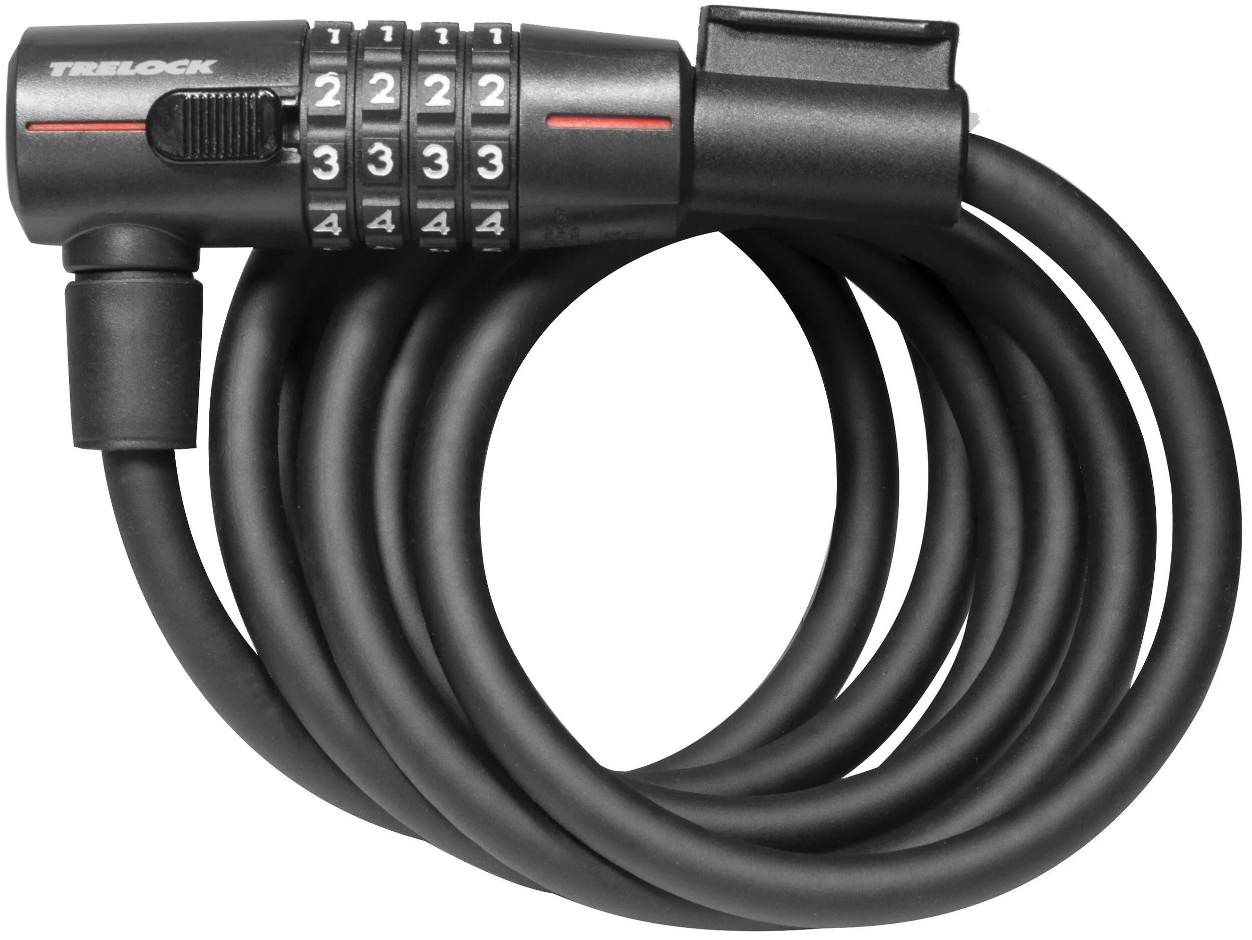 Trelock SK210 câble antivol spirale code 180 10mm noir