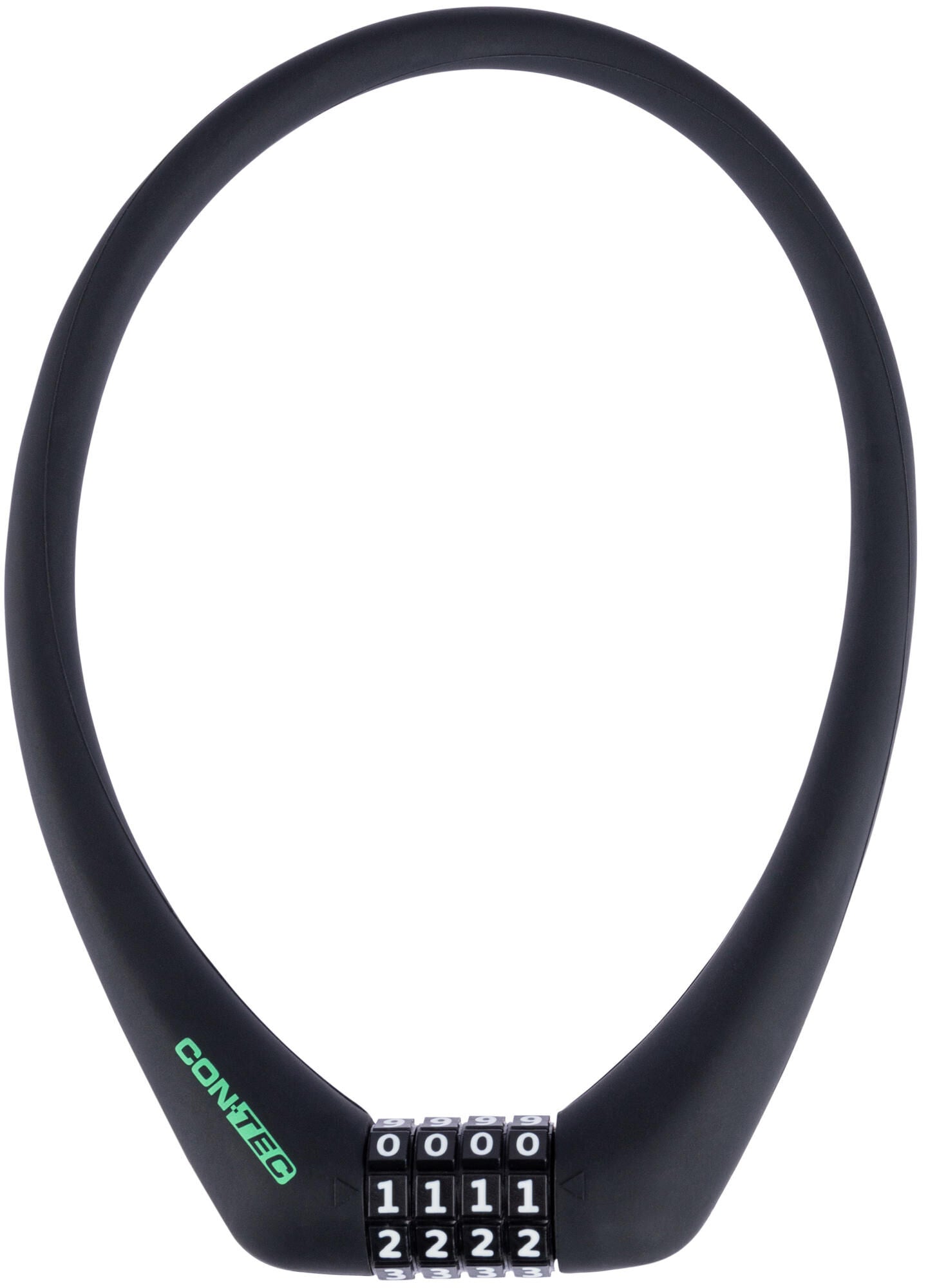 Contec cijfer-kabelslot sloc ct number cable lock sloc 12 mm x 50 cm, black