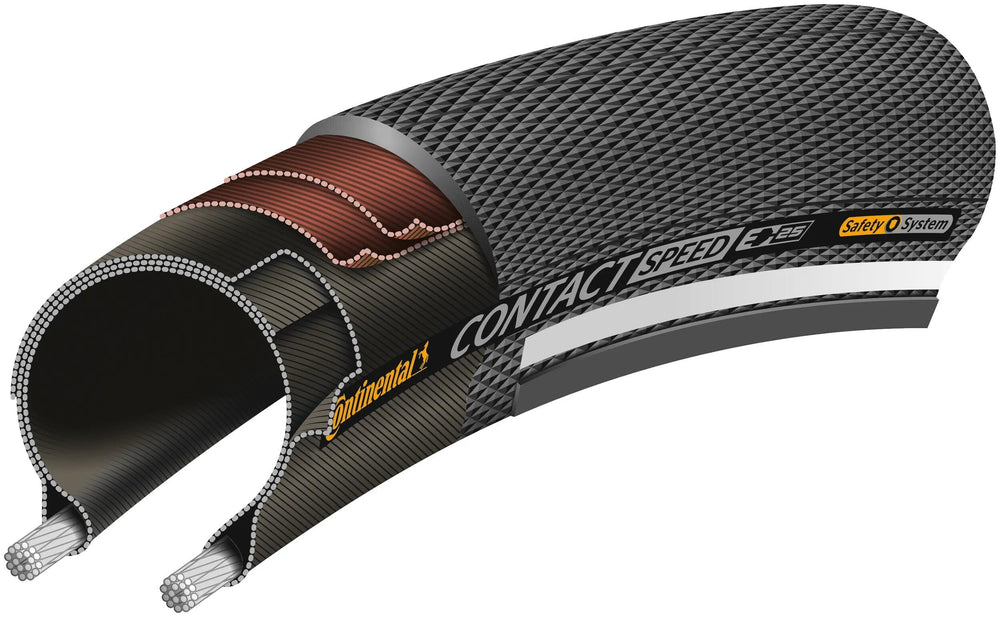 Buitenband Continental (37-622) 28-3 8-5 8 Contact Speed ​​zwart