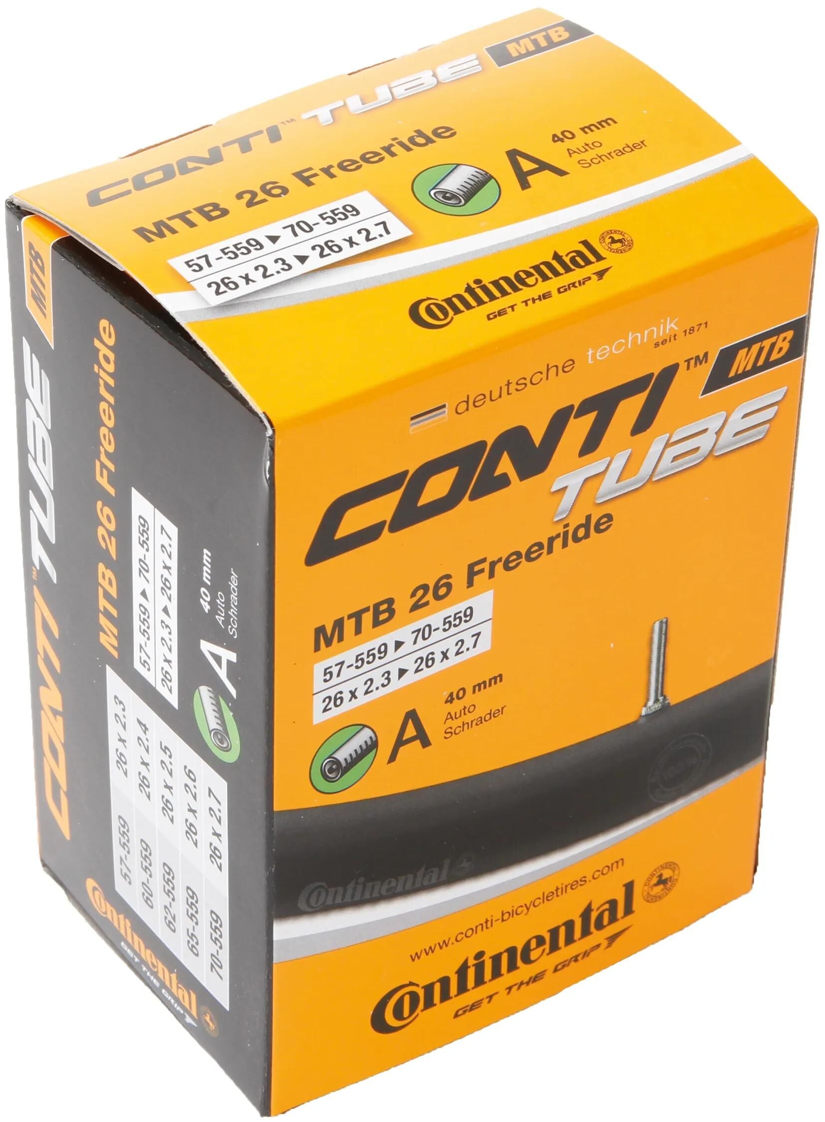 Continental schlauch mtb 26 conti tube mtb 26 57 70-559 a40 fre