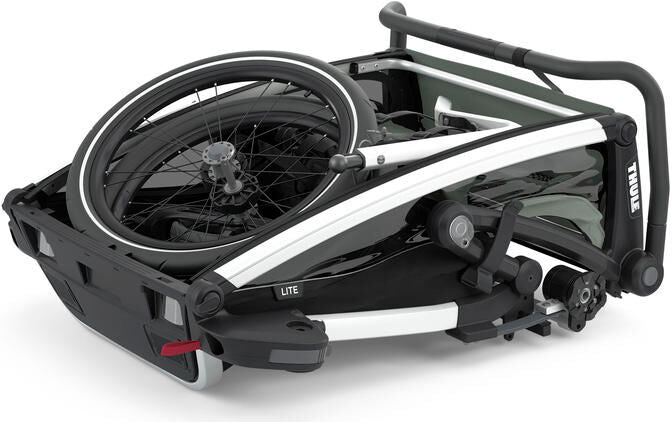Thule fiets-kinderkar chariot lite dubbel . child trailer chariot lite 2 aga.green